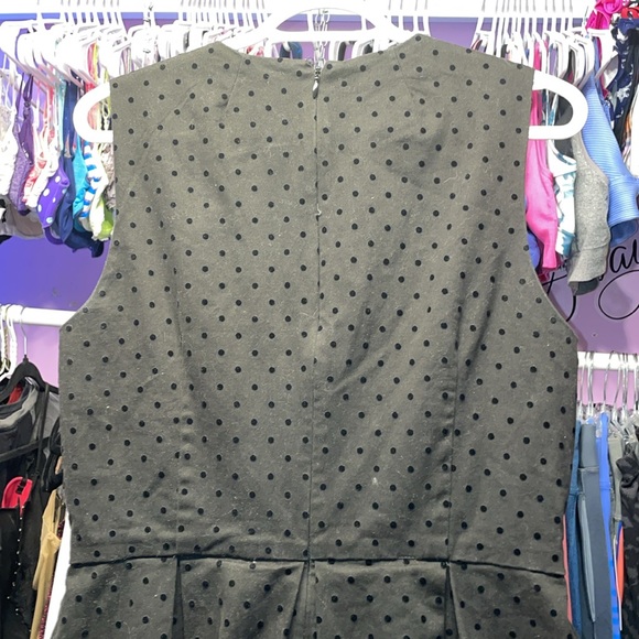 Ladies GAP Black dress feels suede like faux leather feel size 10 - Picture 8 of 9